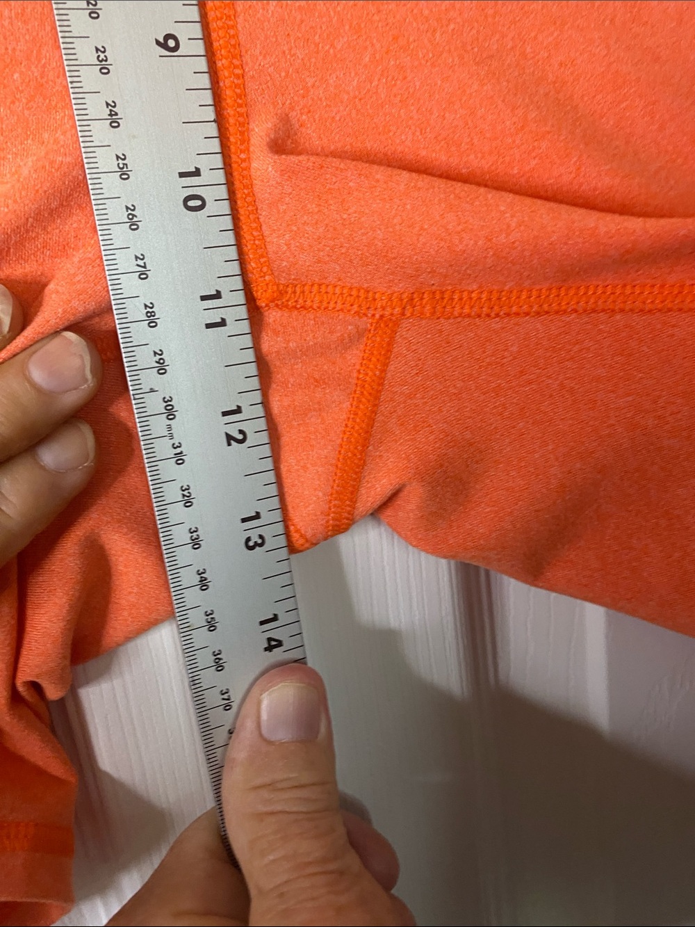 tek gear Bright Orange Women's Bike Shorts with Side Pockets - Picture 4 of 5